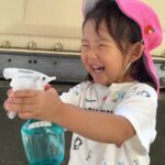 おみずをしゅっしゅっしゅ～！！🔫💦😆～仙台市太白区りっきーぱーく保育園長町～