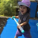 バシャバシャ水遊び🔫💦～仙台市太白区りっきーぱーく保育園長町～