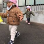 保育園前で遊びました♪～仙台市太白区りっきーぱーく保育園あすと長町～