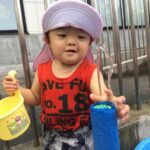冷たくて気持ちいいね👐💦🌈仙台市太白区～りっきーぱーく保育園あすと長町～