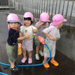 水遊びを満喫🐳🌈～仙台市太白区りっきーぱーく保育園あすと長町～